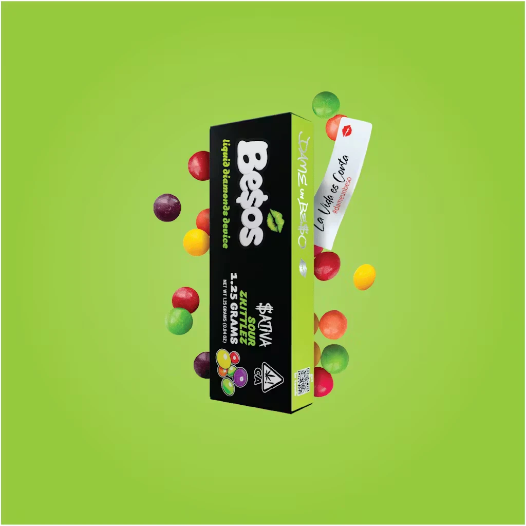 Besos - SOUR ZKITTLEZ DIAMONDS AIO | 1.25G SATIVA Main Image