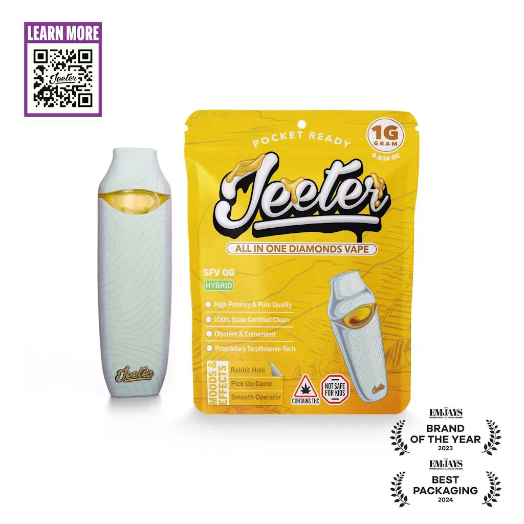 Jeeter - SFV OG AIO | LIQUID DIAMONDS | 1G | HYBRID Main Image
