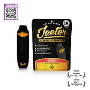 Jeeter - TURBULENCE AIO | LIVE RESIN | 1G | SATIVA