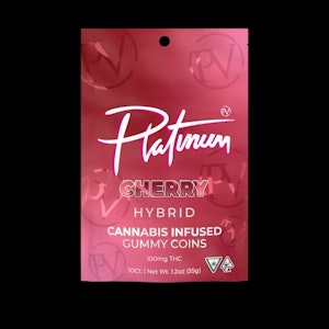 Platinum vape - CHERRY GUMMY COINS | LIVE RESIN | 100MG | HYBRID
