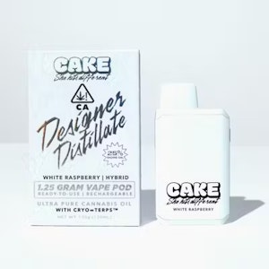 Cake - WHITE RASPBERRY | DESIGNER DIST AIO| 1.25G | HYBRID