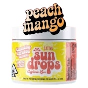 SUN DROPS | PEACH MANGO SATIVA GUMMIES | 100MG