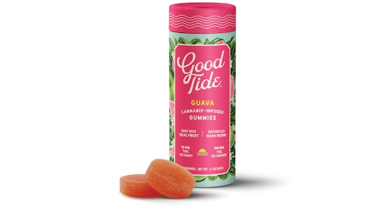 Good tide - GUAVA ROSIN GUMMIES 10PK | 100MG HYBRID