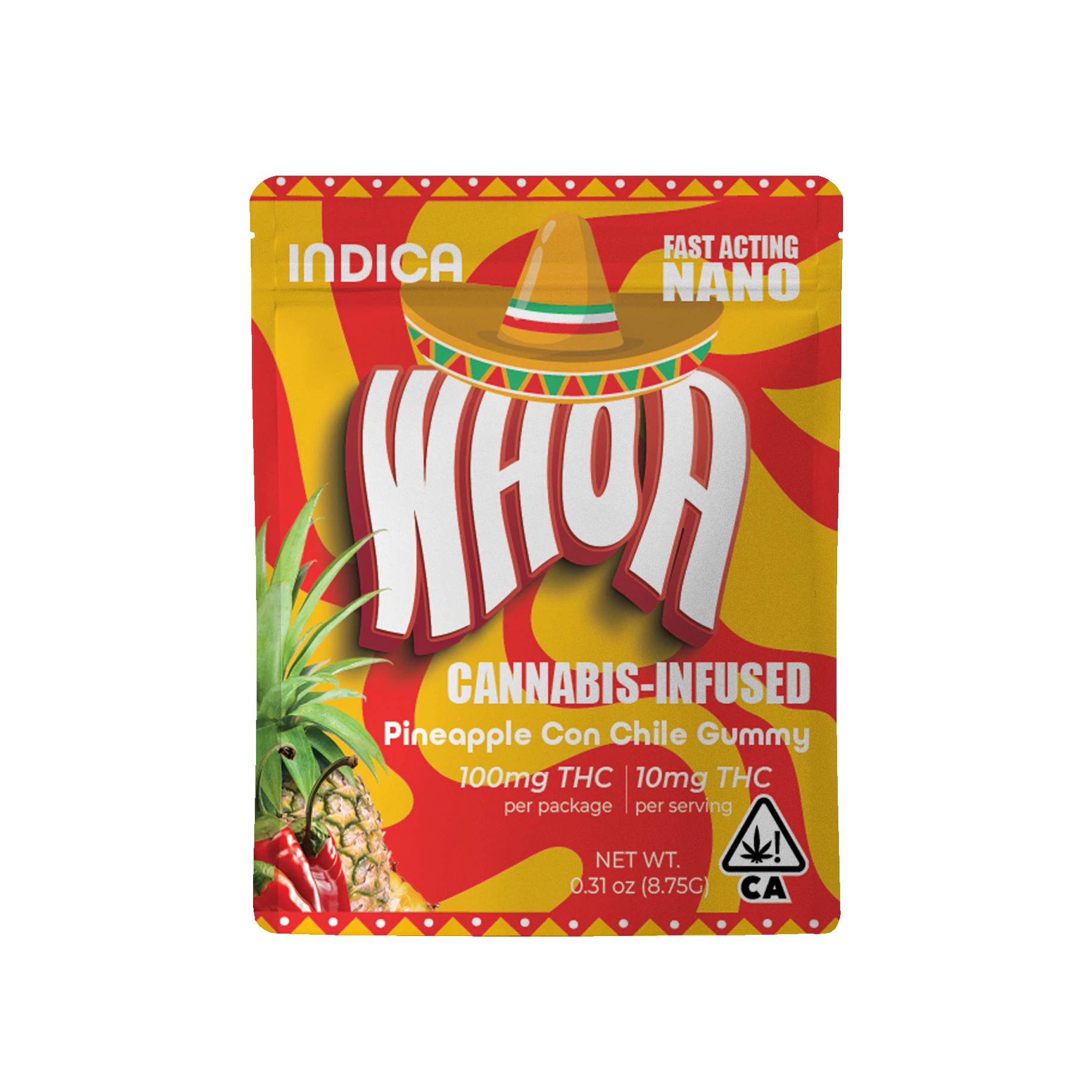 Whoa - PINEAPPLE CON CHILE GUMMY | HYBRID | 100MG Main Image