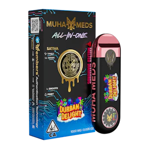 Muha meds - DURBAN DELIGHT AIO | MELTED DIAMONDS | 1G | SATIVA