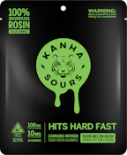 SOUR MELON RUSH VEGAN ROSIN GUMMIES | HYBRID | 100MG