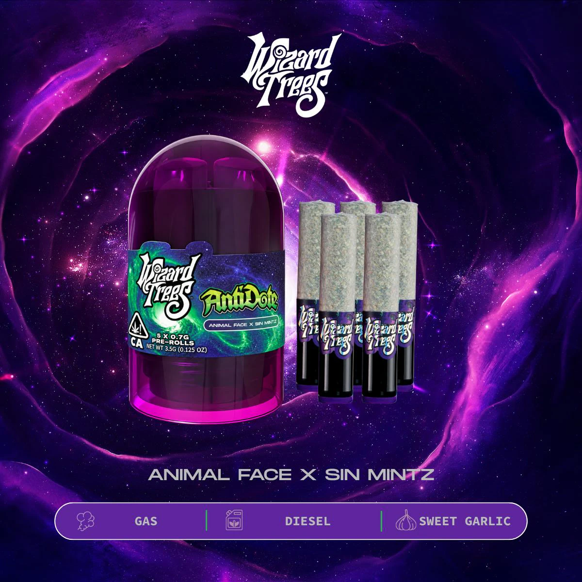 Wizard trees - ANTIDOTE 5PK PRE-ROLLS | 3.5G Main Image