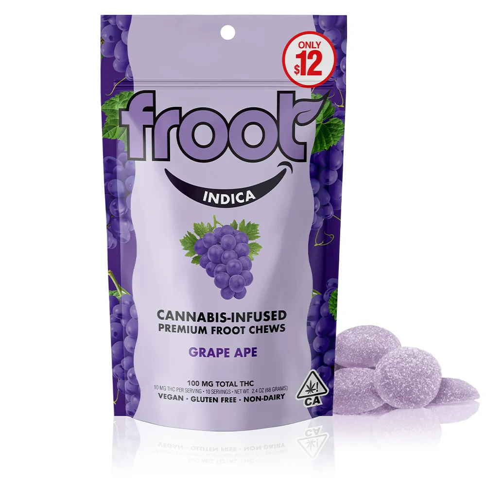 Froot - GRAPE APE 10PK | 100MG | INDICA Main Image