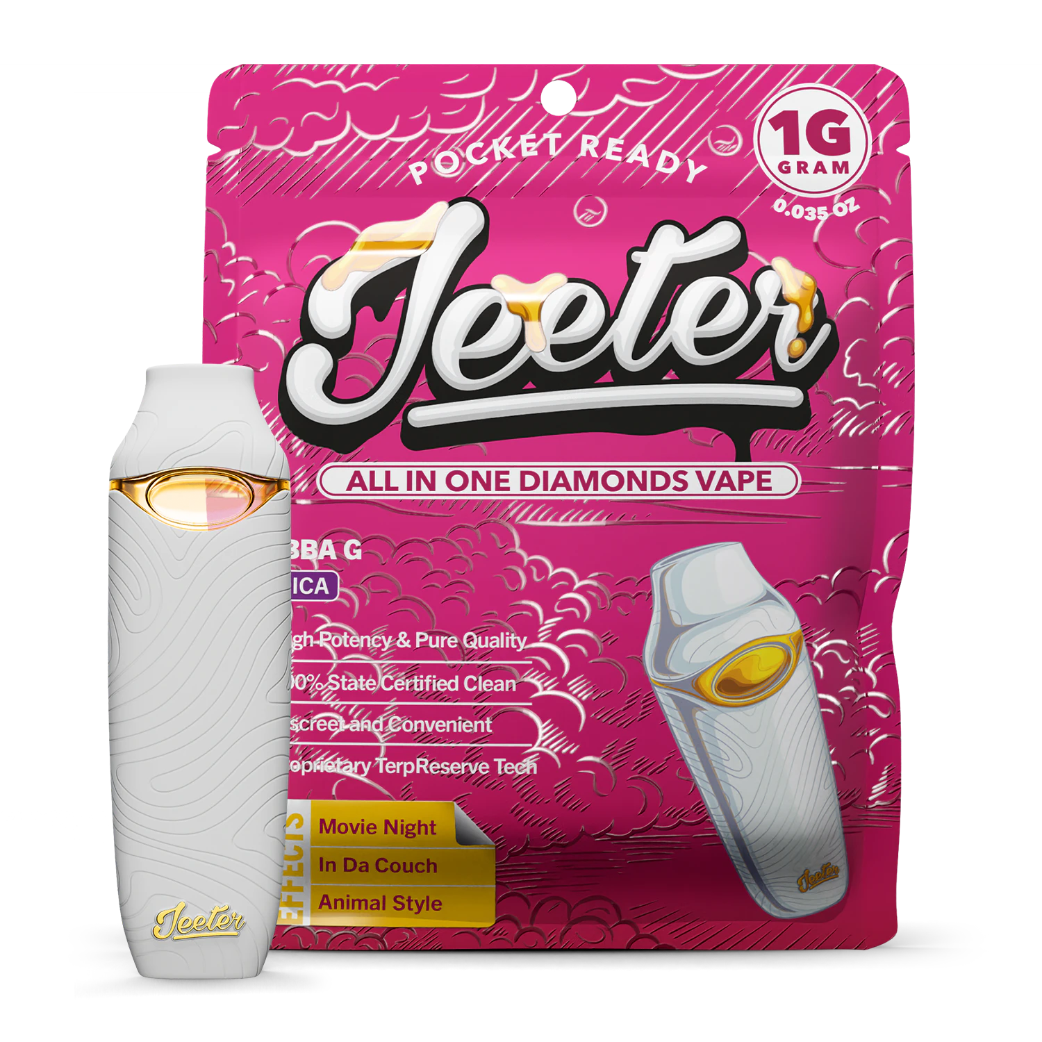 Jeeter - BUBBA G AIO | LIQUID DIAMONDS | 1G | INDICA Main Image