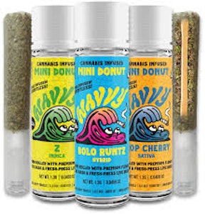 Wavvy - TROP CHERRY X RUNTZ BOMB | MINI DONUT | 1.3G | SATIVA