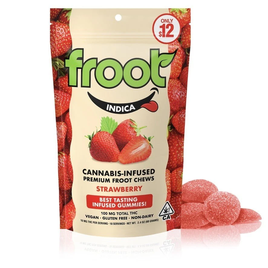 Froot - STRAWBERRY 10PK | 100MG | INDICA Main Image