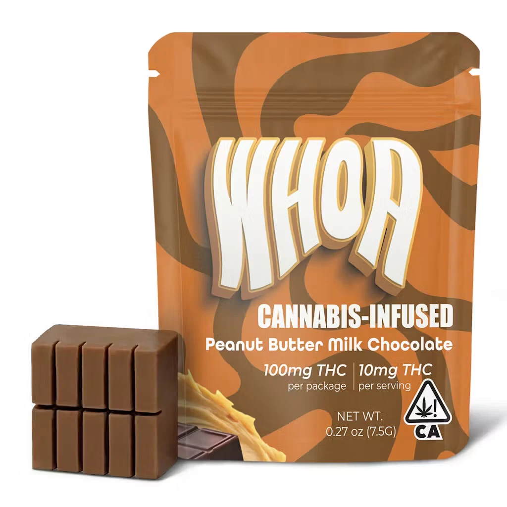 Whoa - PEANUT BUTTER MILK CHOCOLATE BITE | 100MG Main Image