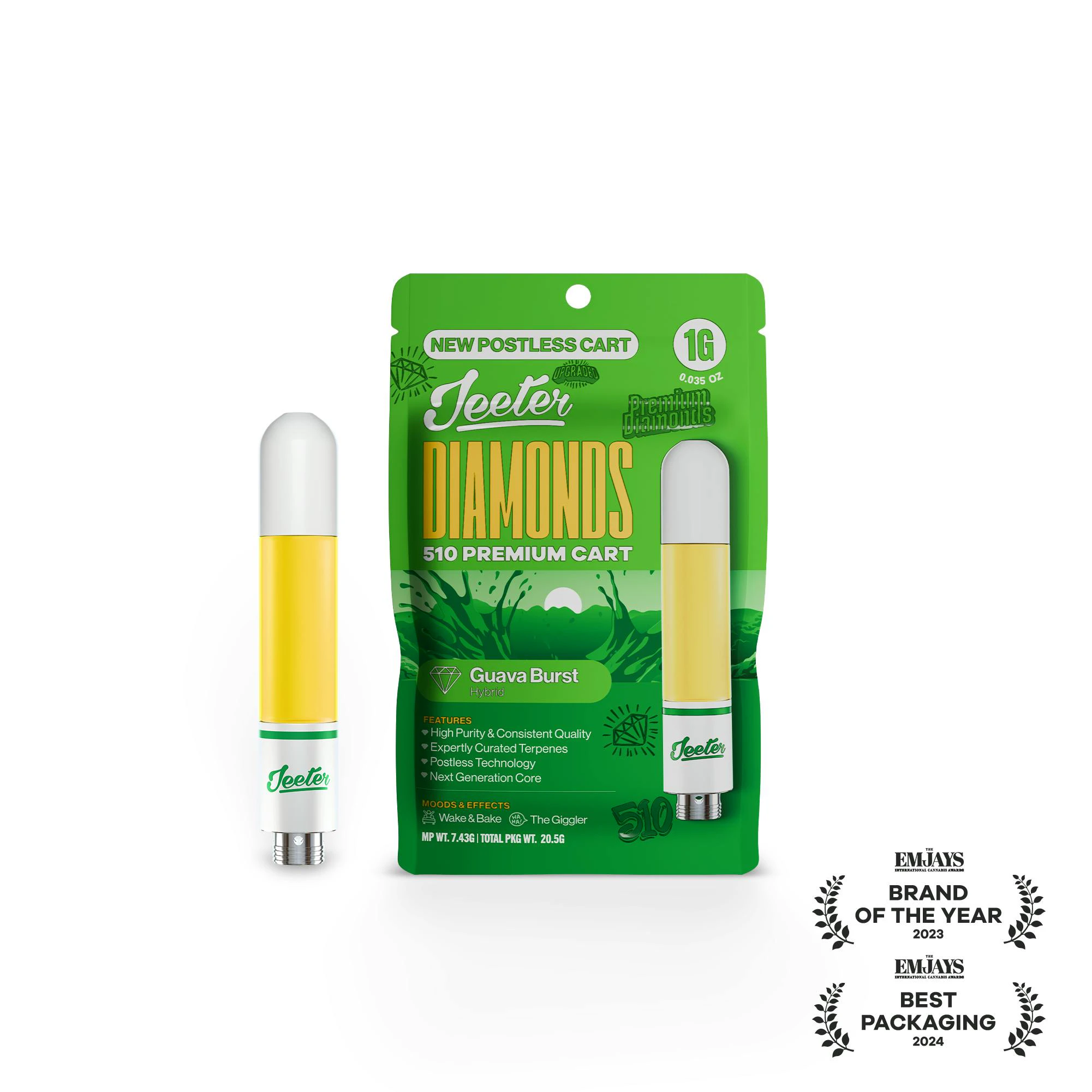 Jeeter - GUAVA BURST CART | LIQUID DIAMONDS | 1G | HYBRID Main Image