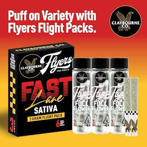 Claybourne - FAST LANE | FLIGHT PACK | SATIVA 3G