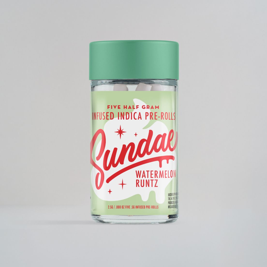 WATERMELON RUNTZ INFUSED PREROLL 5PK | 2.5G | INDICA