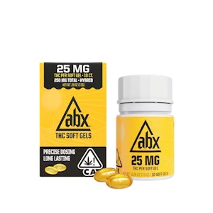 Abx - 25MG THC SOFT GELS  | 10CT | 250MG