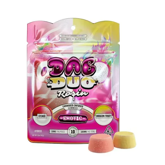 Abx - LYCHEE + DRAGON FRUIT DAB DUOS ROSIN GUMMIES | 10PK Main Image
