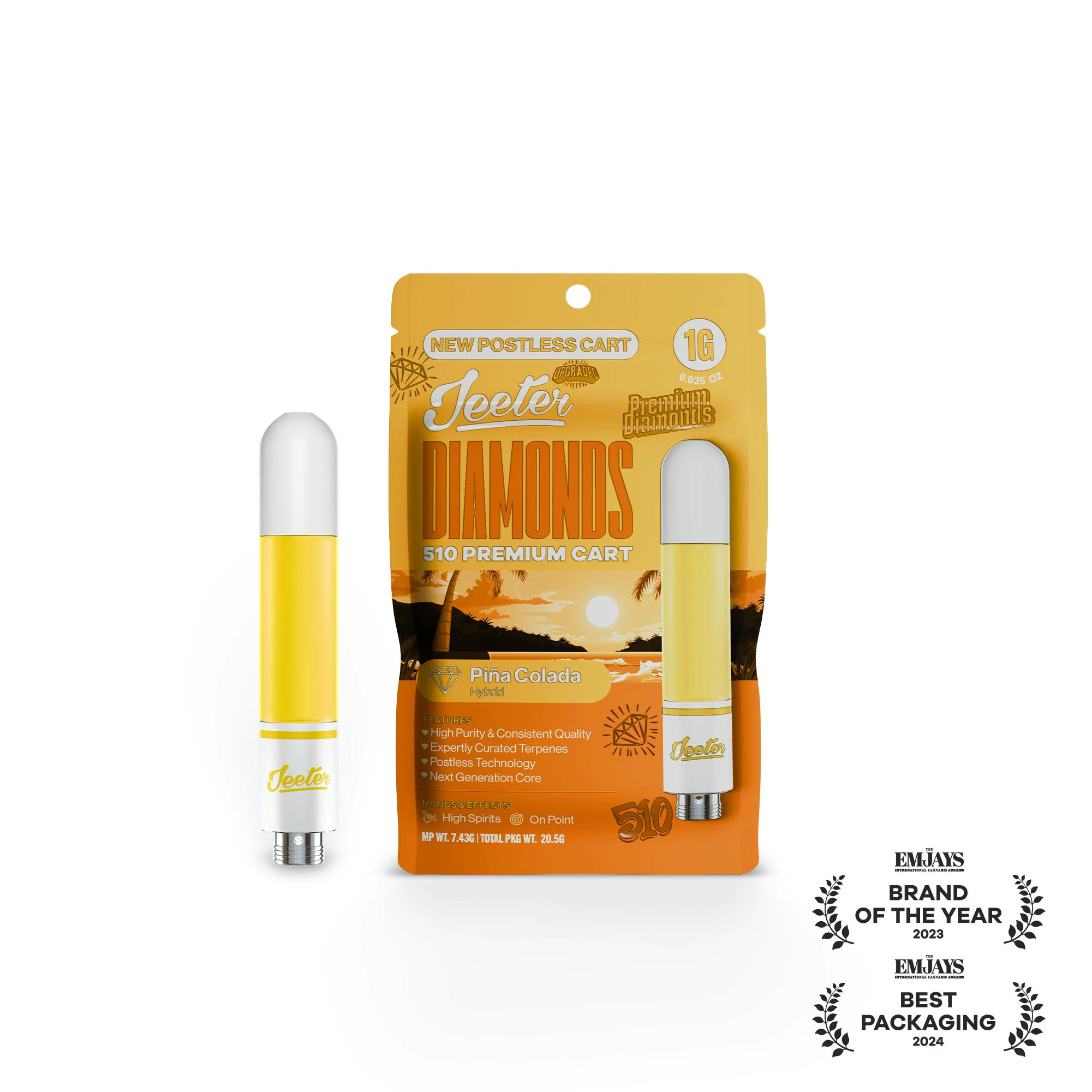 Jeeter - PINA COLADA CART | LIQUID DIAMONDS | 1G | HYBRID Main Image