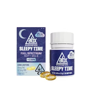Abx - 25MG SLEEPY TIME HASH ROSIN + CBN SOFT GELS | 10CT