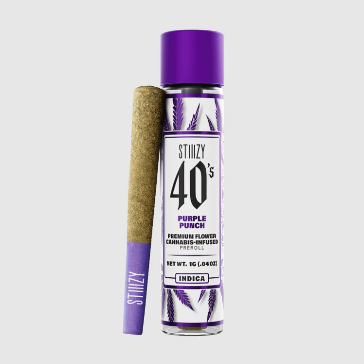 Stiiizy - 40S | PURPLE PUNCH PREROLL INF | 1G INDICA Main Image