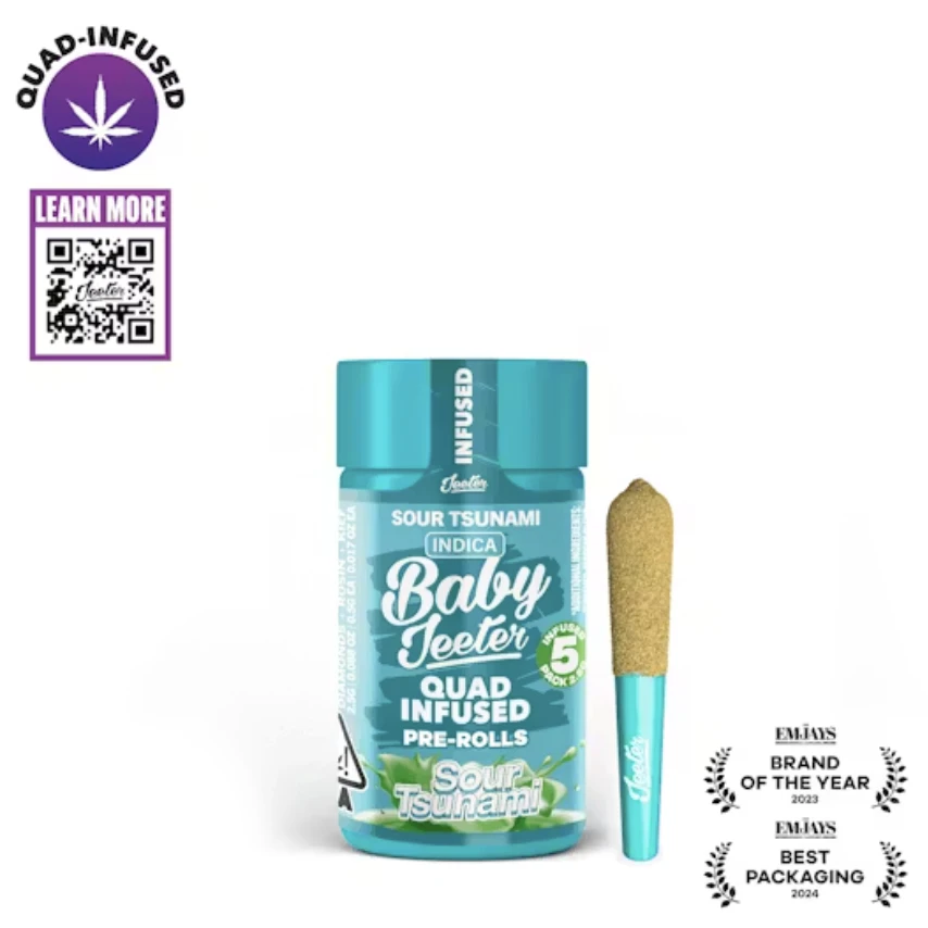 Jeeter - BABY JEETER | SOUR TSUNAMI 5PK | INF PR | 2.5G | INDICA Main Image