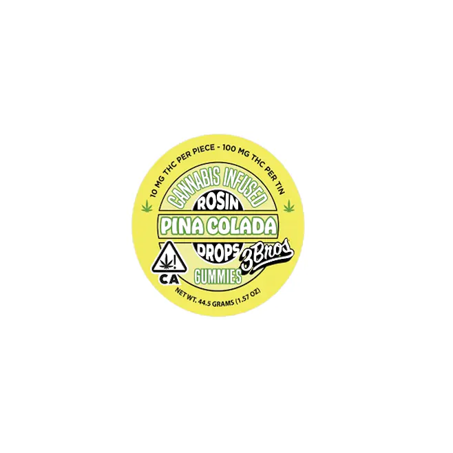 PINA COLDA | ROSIN DROPS GUMMIES 10PK | 100MG