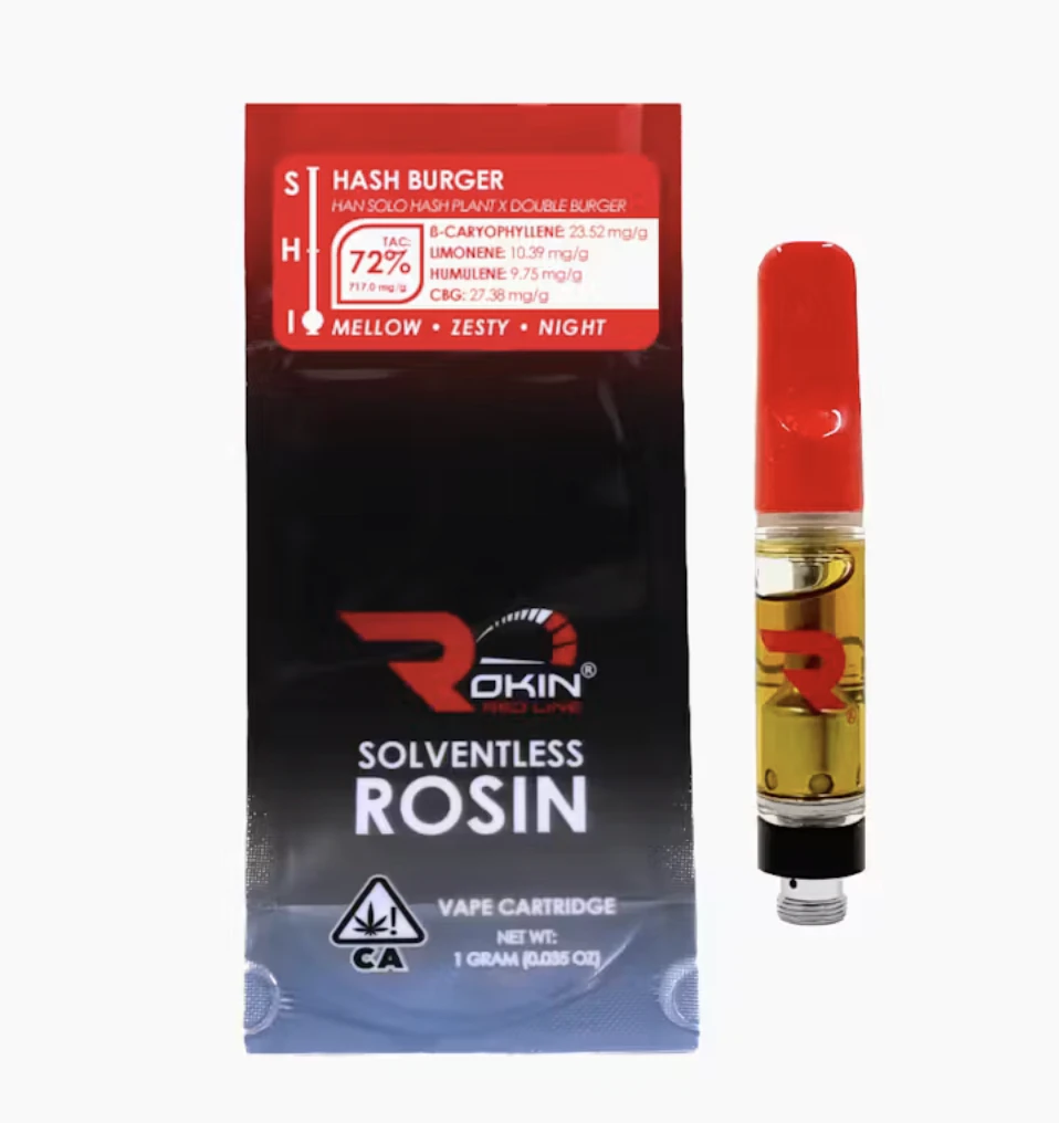 Rokin cannabis - HASH BURGER CART | REDLINE ROSIN | 1G | INDICA Main Image
