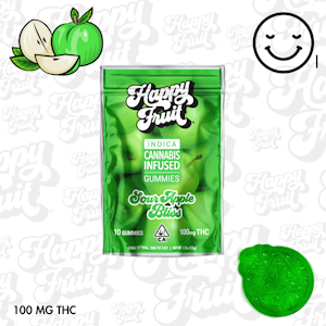 Happy fruit - APPLE BLISS GUMMIES 10PK | 100MG | INDICA