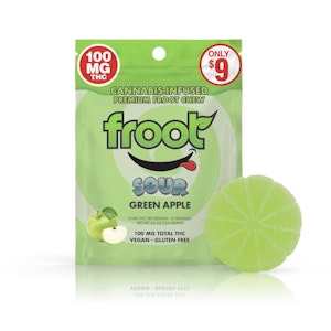 Froot - SOUR GREEN APPLE SINGLE  | 100MG | HYBRID