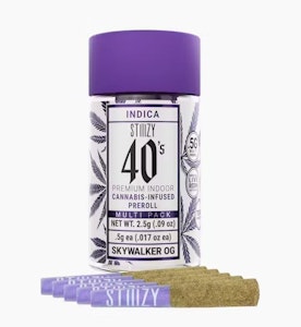 Stiiizy - 40S SKYWALKER OG | MINI PRE ROLLS | 5PK | INDICA
