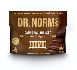 Dr. norm's - CHOCOLATE FUDGE BROWNIE | DR. NORM'S 100MG