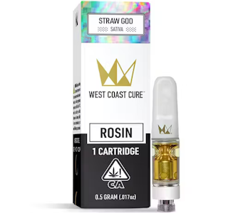 West coast cure - STRAW GOO | LIVE ROSIN CARTRIDGE 0.5G SATIVA