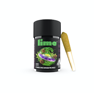 Lime - ALIEN GAS (.6G X 5 INDICA MINI PREROLLS)