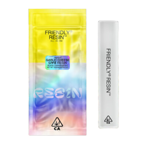 Friendly brand - GARLIC CHEESE LIVE RESIN DISPOSABLE
