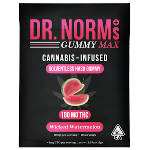 Dr. norms - WICKED WATERMELON 100MG HASH INFUSED GUMMY