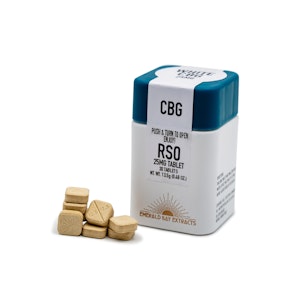 Emerald bay extracts - WHITE CBG 25 MG RSO TABLETS