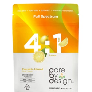 Care by design - 4:1 FULL SPECTRUM LEMON CHEWS