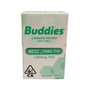 Buddies - SOFT GELS THC 25MG 40PK