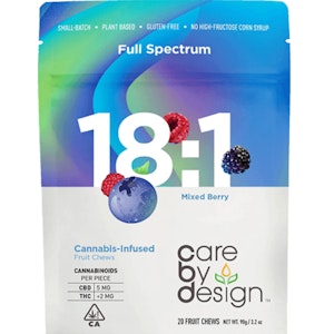 Care by design - 18:1 FULL SPECTRUM MIXED BERRY CHEWS
