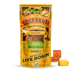 Kiva - LOST FARM MANGO THCV FRUIT CHEWS