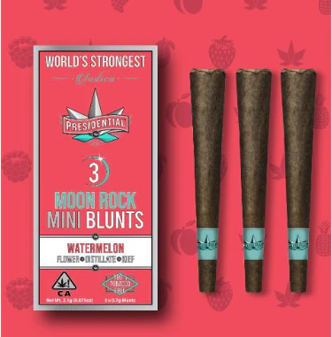 Presidential - PRESIDENTIAL - MOON ROCK MINI BLUNT PACK - INDICA - STRAWBERRY - 0.7G (3PK) Main Image