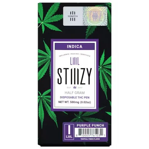 Stiiizy - LIIIL STIIIZY - DISPOSABLE - INDICA - PURPLE PUNCH - 0.5G Main Image