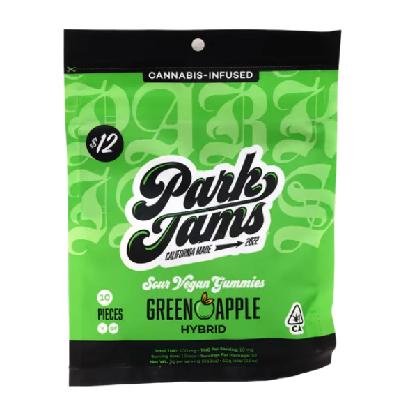 Park jams - PARK JAMS - EDIBLE - HYBRID - SOUR APPLE - 100MG Main Image