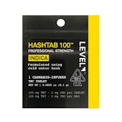 LEVEL - HASHTAB - PROFESSIONAL STRENGTH - INDICA - 100MG - 1PC