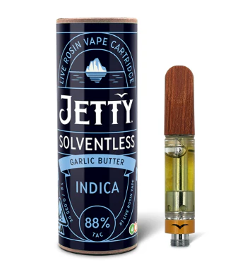 Jetty - JETTY - CARTRIDGE - OCAL SOLVENTLESS - INDICA - GARLIC BUTTER -1G Main Image