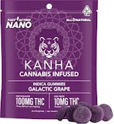 KANHA NANO - EDIBLE - GUMMY - INDICA - GALACTIC GRAPE - 100MG