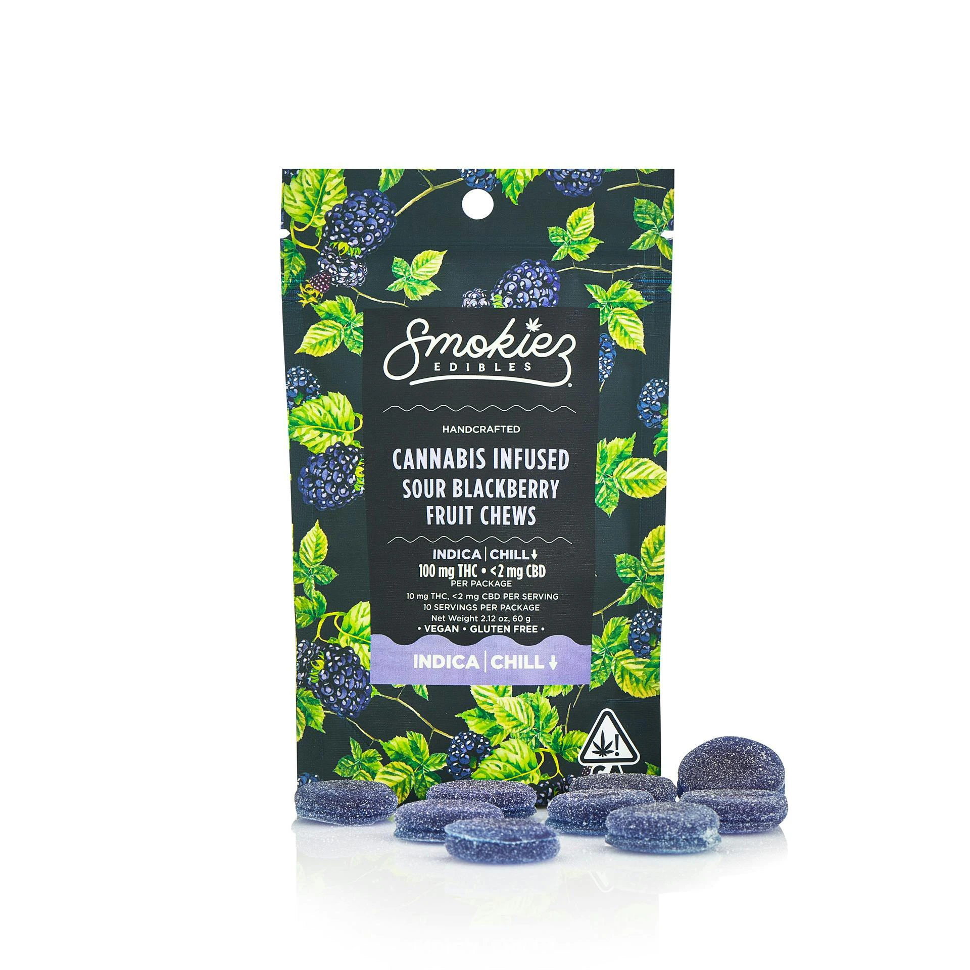 Smokiez - SMOKIEZ - EDIBLE - INDICA - SOUR BLACKBERRY - 100MG Main Image