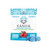 KANHA - EDIBLE - GUMMY - HYBRID - BLUE RASPBERRY - 100MG