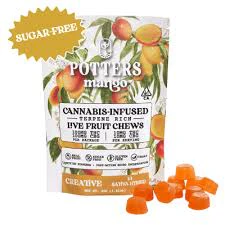Potters - POTTERS - EDIBLE - GUMMY - CREATIVE - SATIVA HYBRID - 1:1 THC:CBG - MANGO - 100MG Main Image