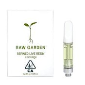 RAW GARDEN - CARTRIDGE - LIVE RESIN - SATIVA - LEMON SOUR DIESEL - 1G